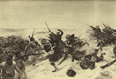 テルエルケビールの戦い、1882年（グラビア） 作： Henri Louis Dupray